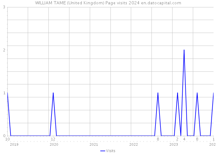 WILLIAM TAME (United Kingdom) Page visits 2024 