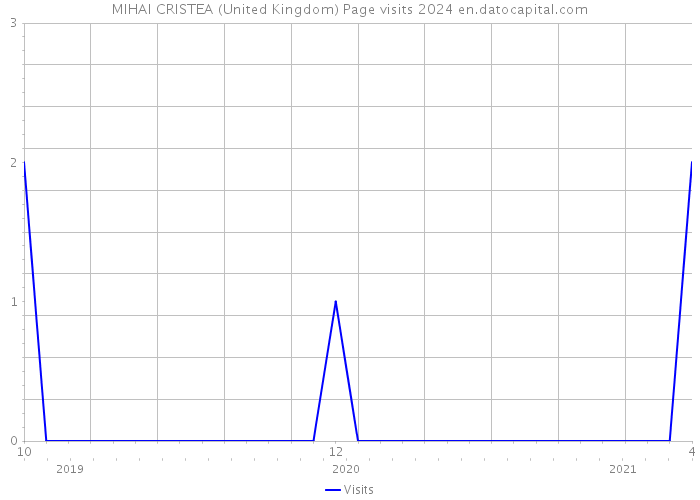 MIHAI CRISTEA (United Kingdom) Page visits 2024 