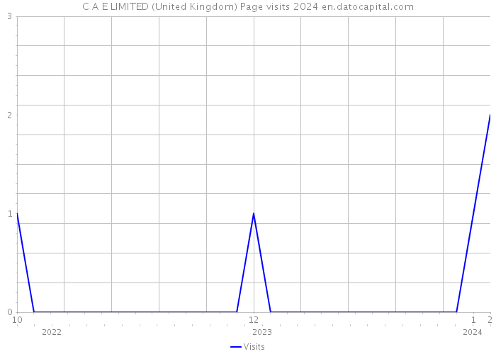 C A E LIMITED (United Kingdom) Page visits 2024 