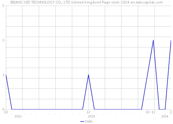 BEIJING XSD TECHNOLOGY CO., LTD (United Kingdom) Page visits 2024 