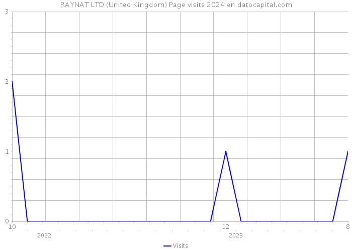 RAYNAT LTD (United Kingdom) Page visits 2024 