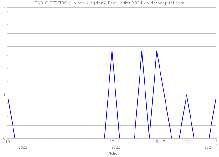 PABLO PEREIRO (United Kingdom) Page visits 2024 