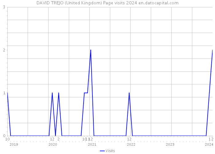 DAVID TREJO (United Kingdom) Page visits 2024 