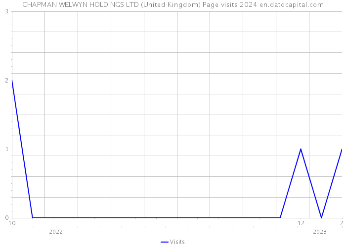 CHAPMAN WELWYN HOLDINGS LTD (United Kingdom) Page visits 2024 
