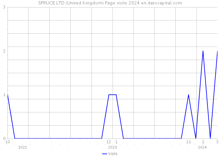 SPRUCE LTD (United Kingdom) Page visits 2024 