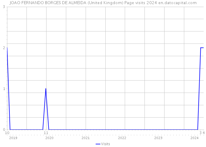 JOAO FERNANDO BORGES DE ALMEIDA (United Kingdom) Page visits 2024 