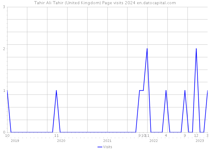 Tahir Ali Tahir (United Kingdom) Page visits 2024 