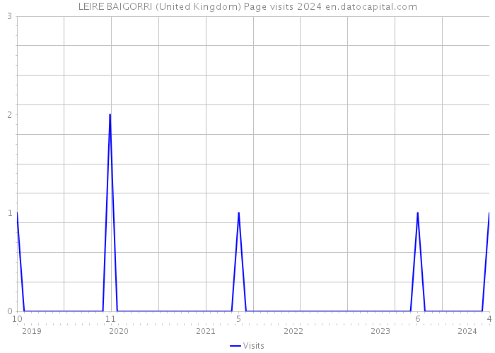 LEIRE BAIGORRI (United Kingdom) Page visits 2024 