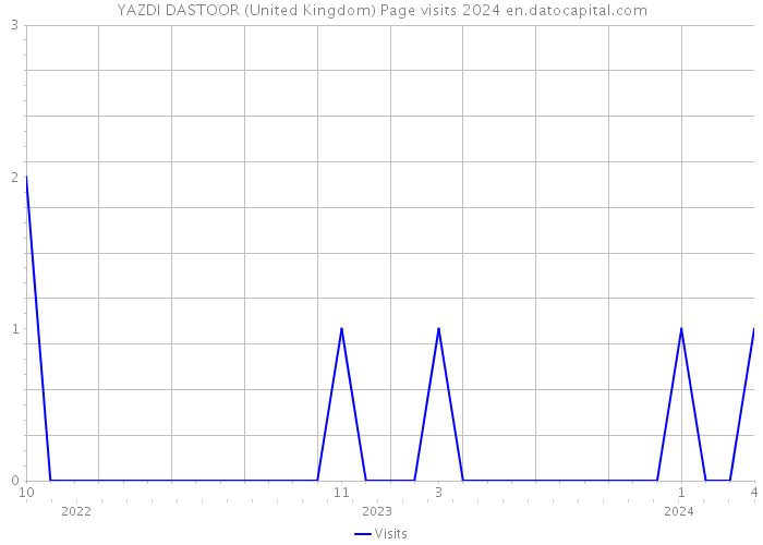 YAZDI DASTOOR (United Kingdom) Page visits 2024 
