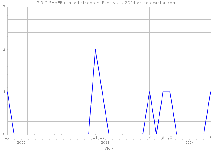 PIRJO SHAER (United Kingdom) Page visits 2024 