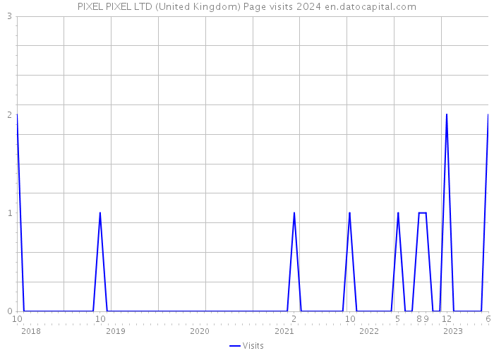 PIXEL PIXEL LTD (United Kingdom) Page visits 2024 