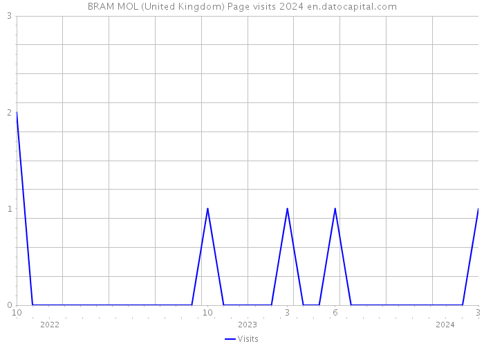 BRAM MOL (United Kingdom) Page visits 2024 