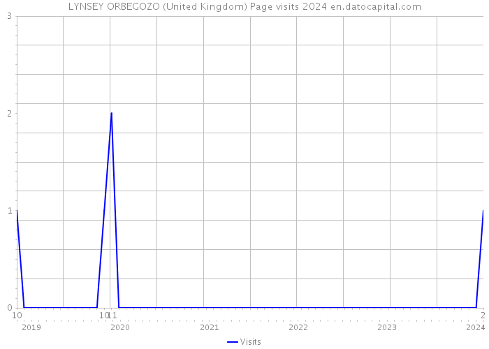 LYNSEY ORBEGOZO (United Kingdom) Page visits 2024 