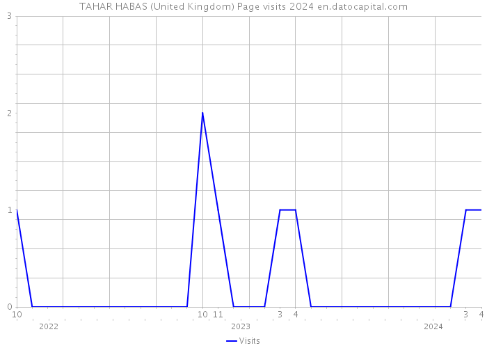 TAHAR HABAS (United Kingdom) Page visits 2024 
