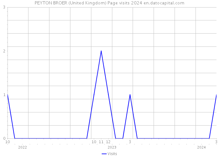 PEYTON BROER (United Kingdom) Page visits 2024 