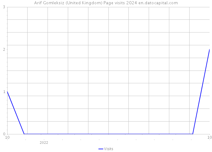Arif Gomleksiz (United Kingdom) Page visits 2024 