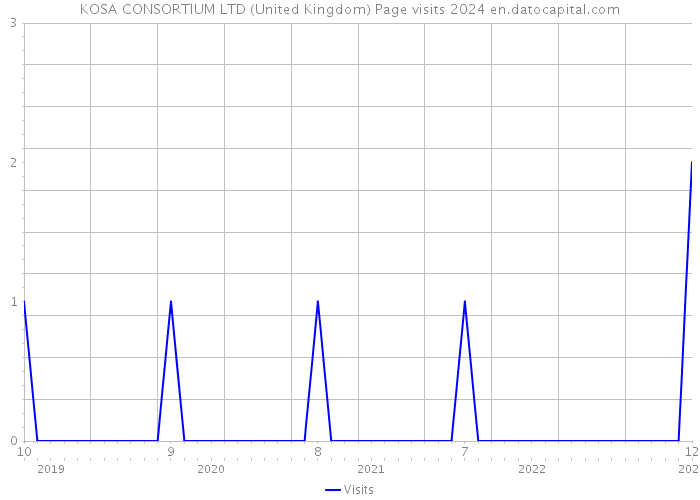 KOSA CONSORTIUM LTD (United Kingdom) Page visits 2024 