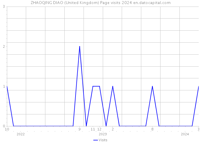 ZHAOQING DIAO (United Kingdom) Page visits 2024 