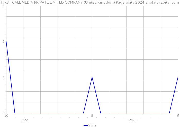 FIRST CALL MEDIA PRIVATE LIMITED COMPANY (United Kingdom) Page visits 2024 