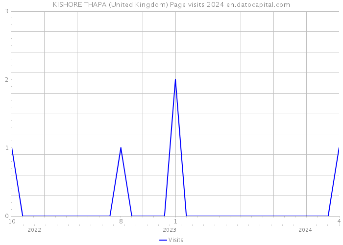 KISHORE THAPA (United Kingdom) Page visits 2024 