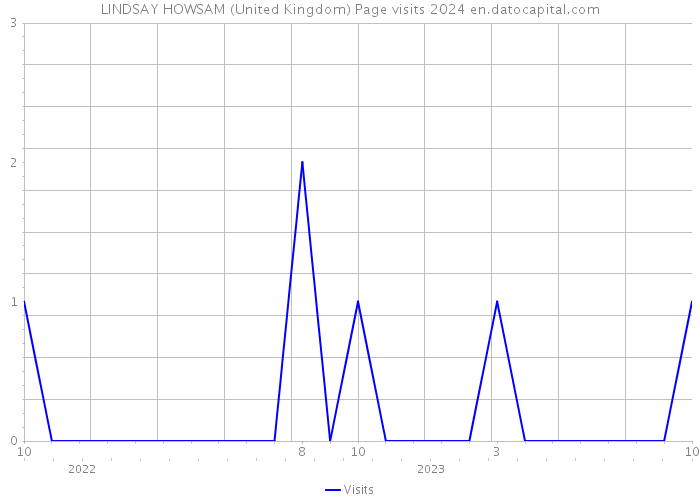 LINDSAY HOWSAM (United Kingdom) Page visits 2024 