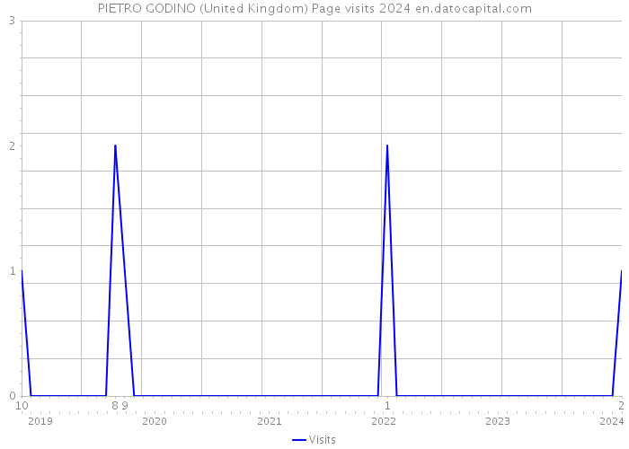 PIETRO GODINO (United Kingdom) Page visits 2024 