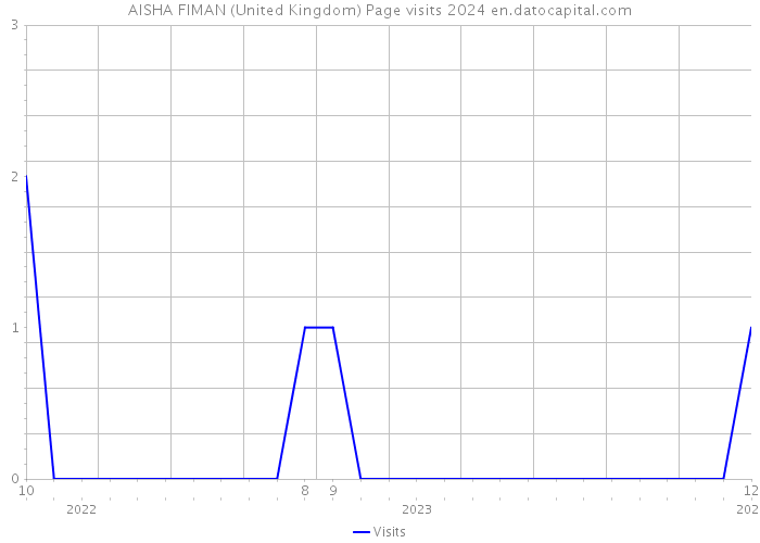 AISHA FIMAN (United Kingdom) Page visits 2024 