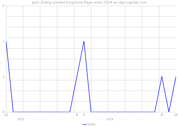 Junli Zhang (United Kingdom) Page visits 2024 