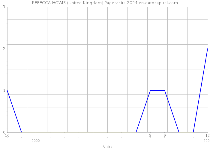 REBECCA HOWIS (United Kingdom) Page visits 2024 