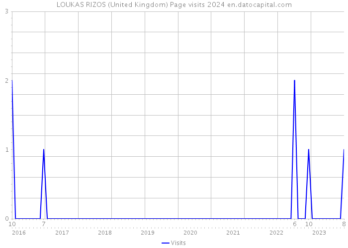 LOUKAS RIZOS (United Kingdom) Page visits 2024 