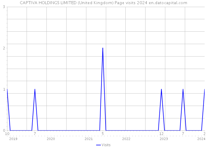 CAPTIVA HOLDINGS LIMITED (United Kingdom) Page visits 2024 