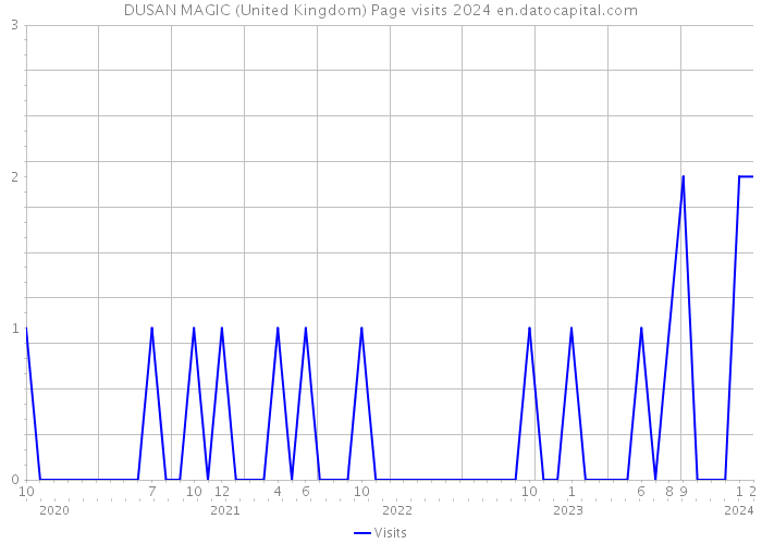 DUSAN MAGIC (United Kingdom) Page visits 2024 