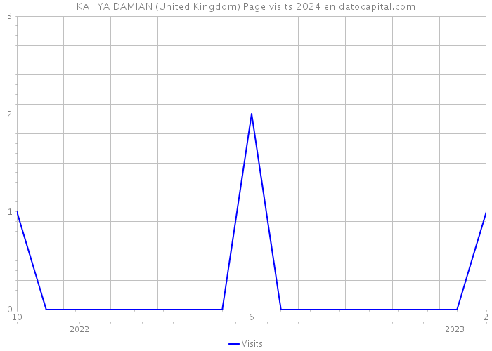 KAHYA DAMIAN (United Kingdom) Page visits 2024 