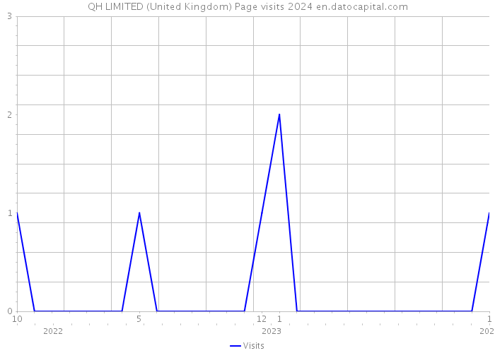QH LIMITED (United Kingdom) Page visits 2024 