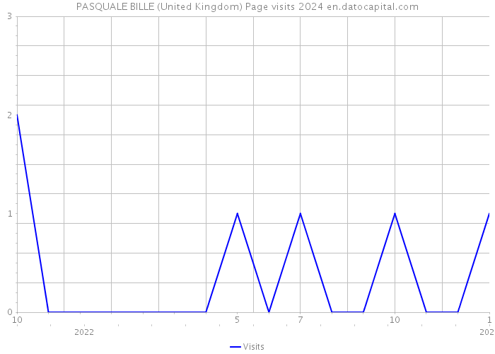 PASQUALE BILLE (United Kingdom) Page visits 2024 