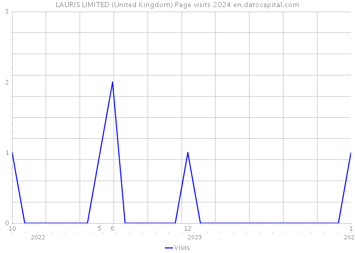 LAURIS LIMITED (United Kingdom) Page visits 2024 