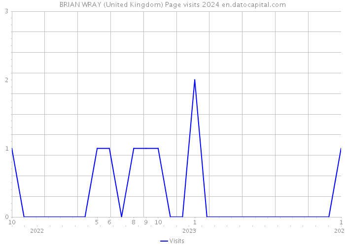 BRIAN WRAY (United Kingdom) Page visits 2024 