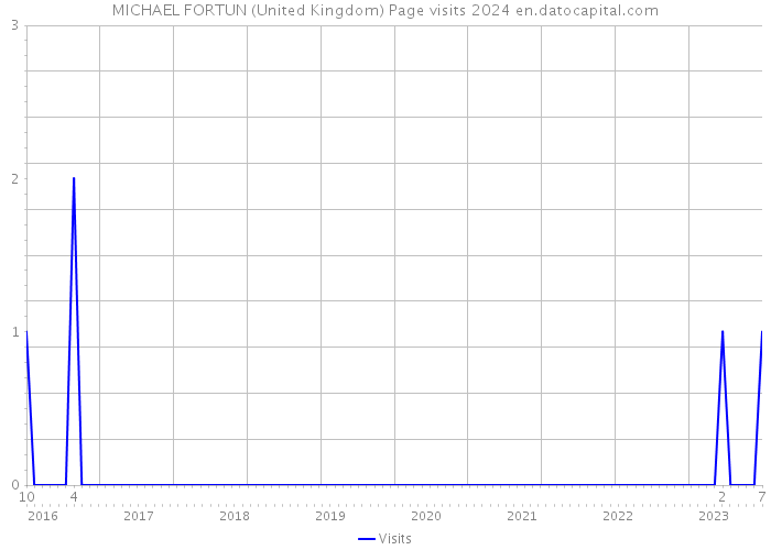 MICHAEL FORTUN (United Kingdom) Page visits 2024 