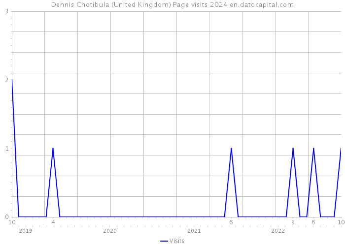 Dennis Chotibula (United Kingdom) Page visits 2024 