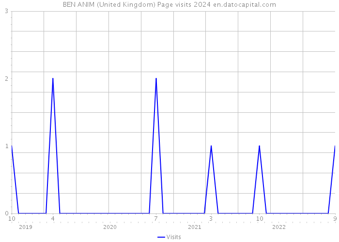 BEN ANIM (United Kingdom) Page visits 2024 
