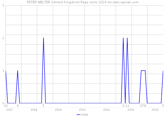 PETER WELTER (United Kingdom) Page visits 2024 