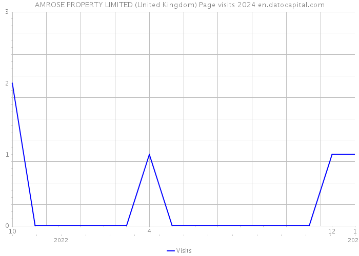 AMROSE PROPERTY LIMITED (United Kingdom) Page visits 2024 