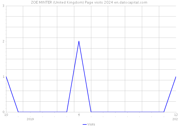 ZOE MINTER (United Kingdom) Page visits 2024 