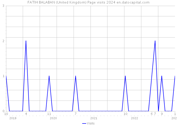 FATIH BALABAN (United Kingdom) Page visits 2024 