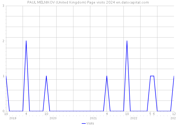 PAUL MELNIKOV (United Kingdom) Page visits 2024 