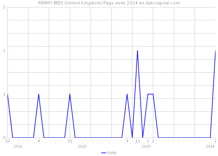 RIMMY BEDI (United Kingdom) Page visits 2024 