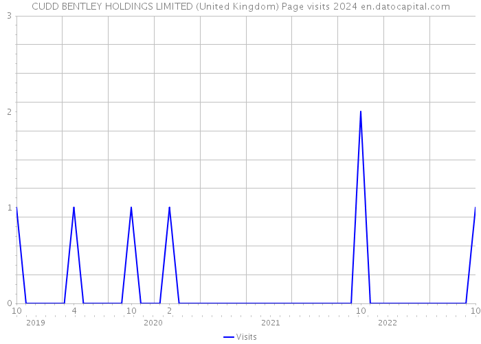 CUDD BENTLEY HOLDINGS LIMITED (United Kingdom) Page visits 2024 
