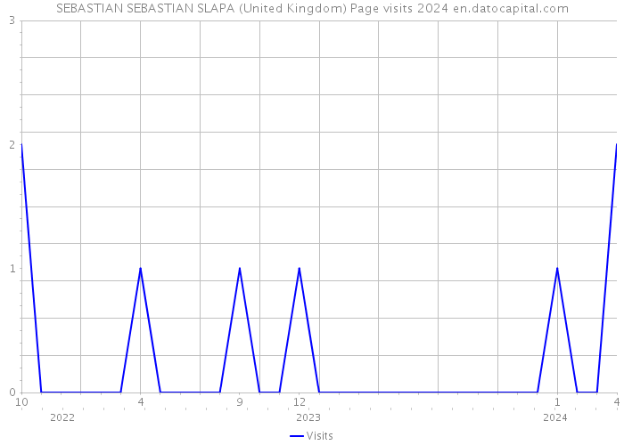 SEBASTIAN SEBASTIAN SLAPA (United Kingdom) Page visits 2024 