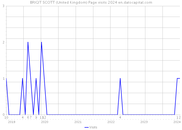 BRIGIT SCOTT (United Kingdom) Page visits 2024 