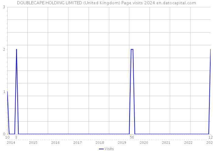 DOUBLECAPE HOLDING LIMITED (United Kingdom) Page visits 2024 